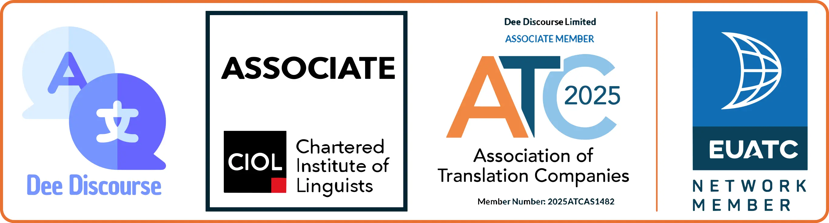 Dee Discourse Limited is an Associate Member of The Association of Translation Companies